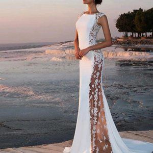 WOMEN'S FORMAL LONG COCKTAIL GOWN DRESS